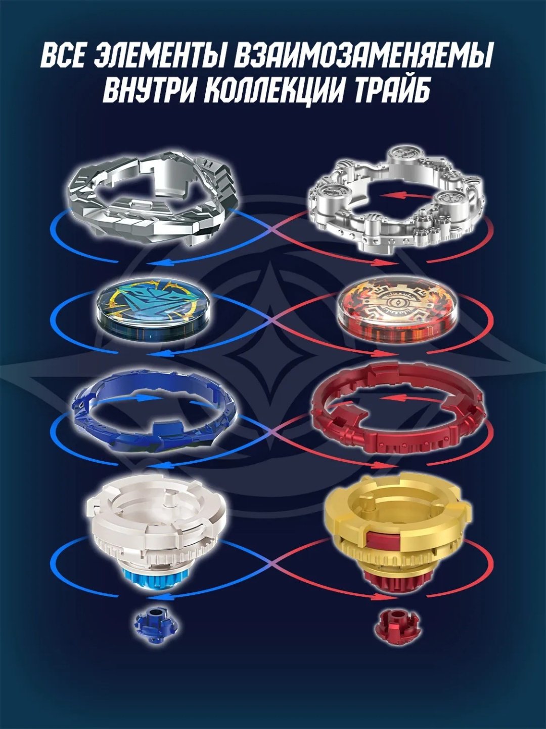 Набор Infinity Nado Инфинити Надо Волчок Трайб Стандарт Thunder Shadow Hunter купить,NaN