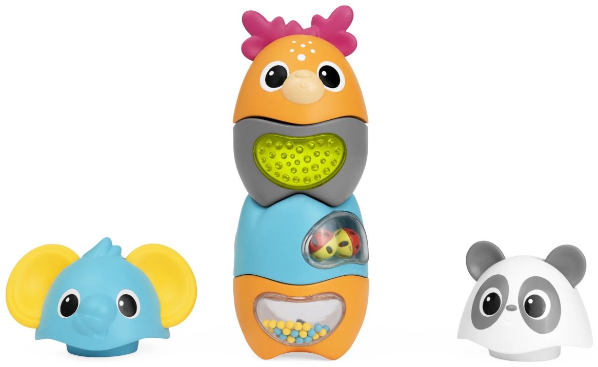 Пирамидка Chicco 3 в 1 “Весёлые животные” купить,NaN