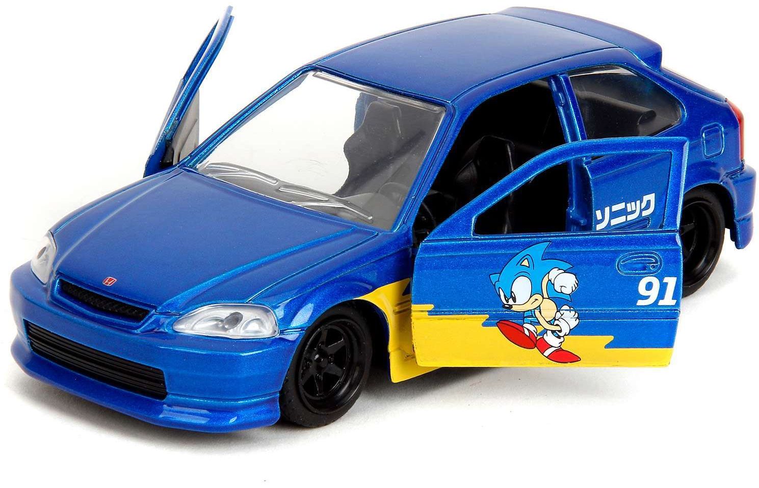 Легковая Jada Toys Hollywood Rides Соник 1997 Honda Civic Type-R мультиколор купить,NaN