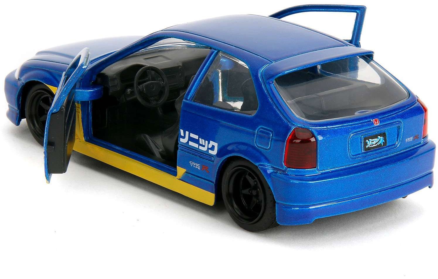 Легковая Jada Toys Hollywood Rides Соник 1997 Honda Civic Type-R мультиколор купить,NaN