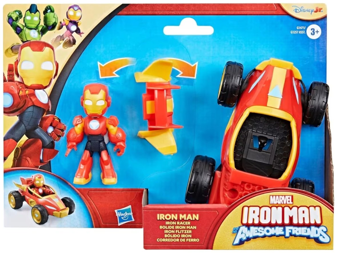 Набор Spidey and his Amazing Friends Автомобиль героя - Iron Man купить,NaN