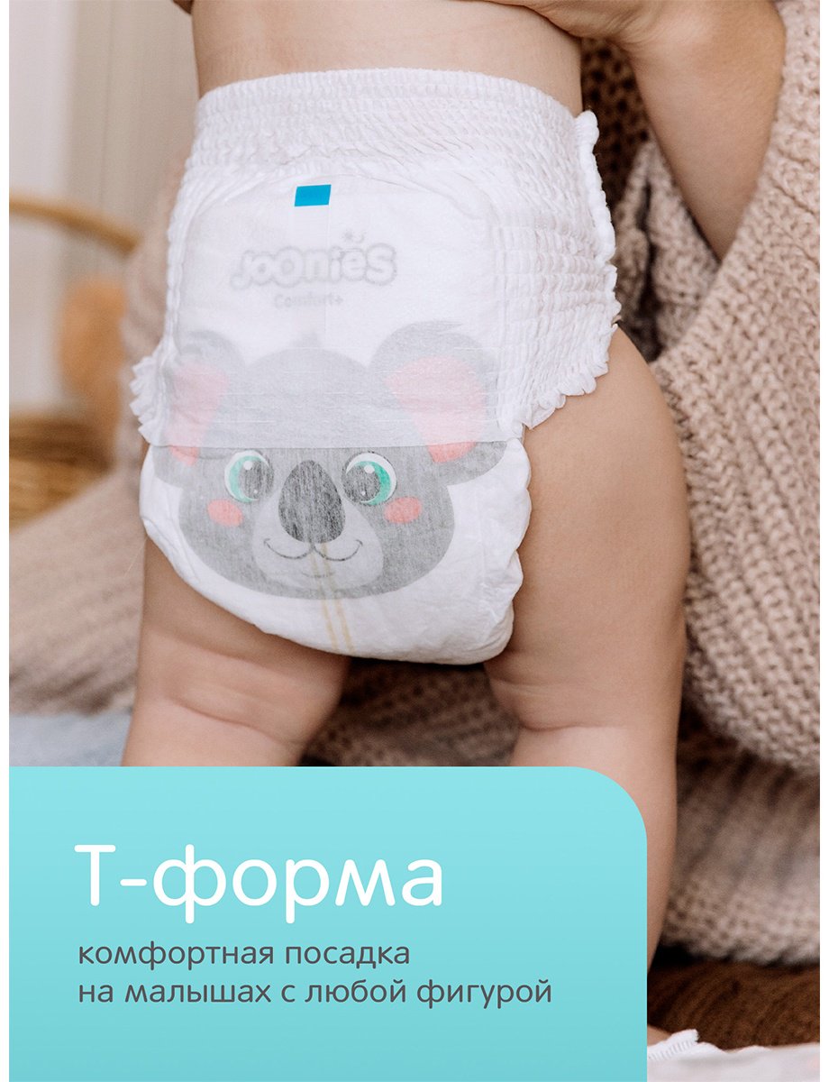 Подгузники-трусики Joonies Comfort+ 3 M 6-11 кг 72 шт купить,NaN