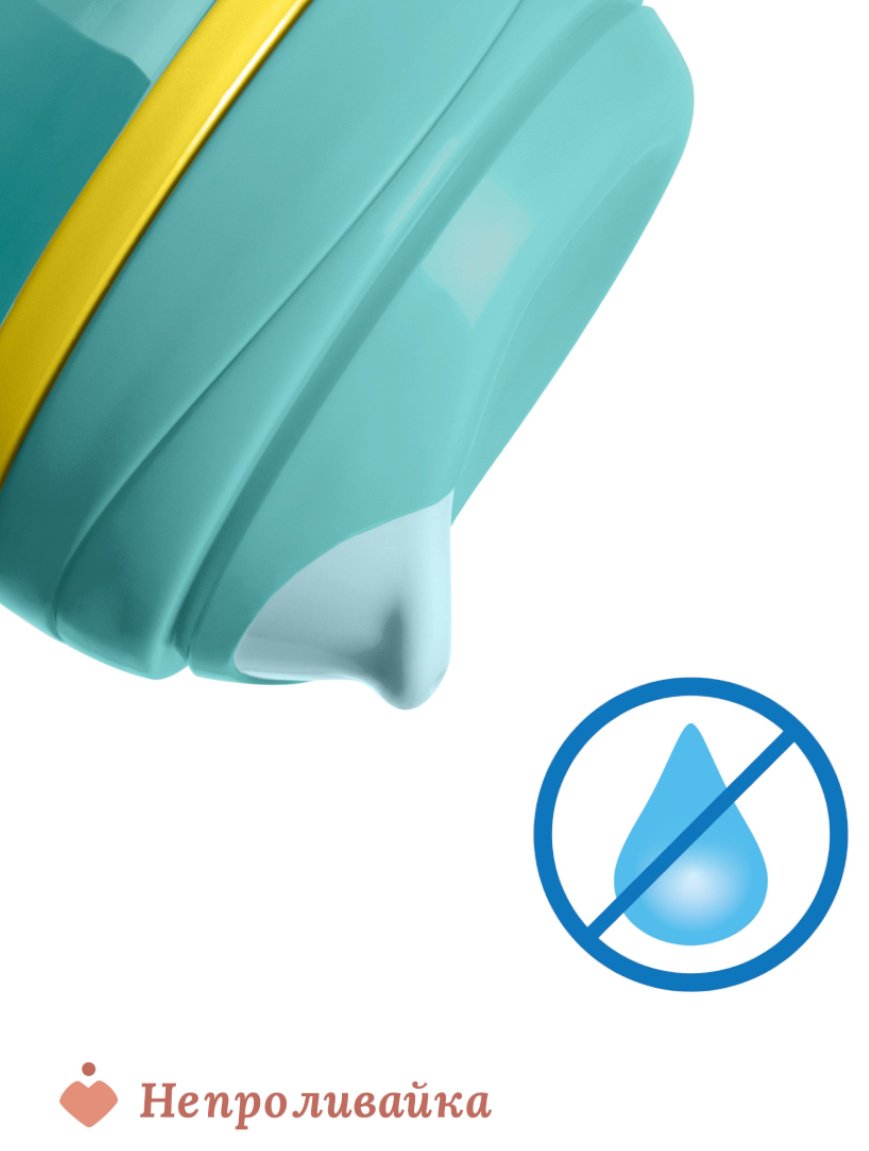 Термочашка Chicco, 266 мл, бирюзовый купить,NaN
