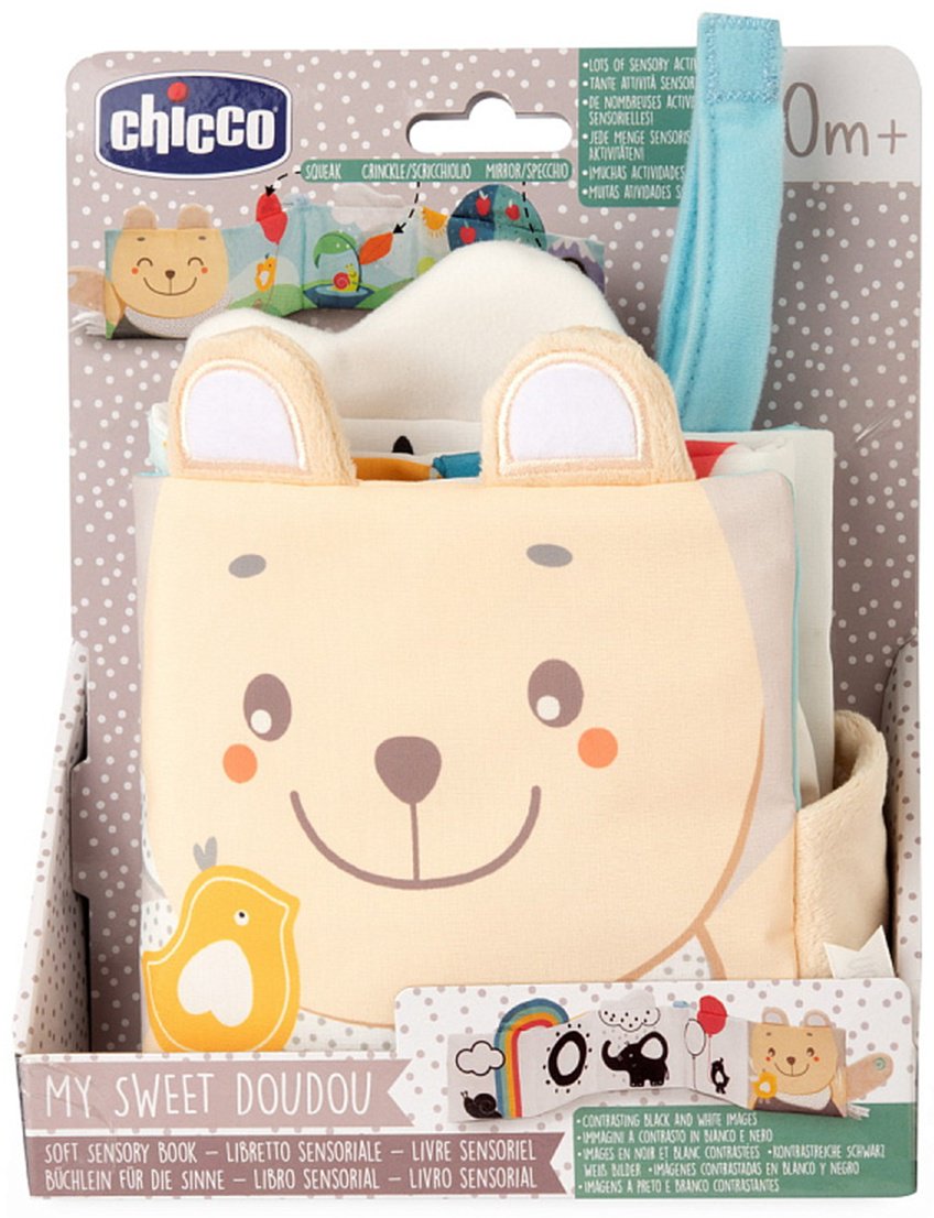 Книжка-игрушка Chicco Мягкая сенсорная книжка купить,NaN