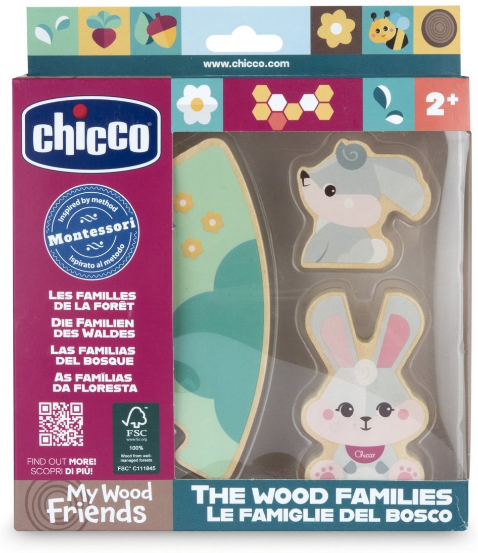 Кукольный театр Chicco Семья Зайцев с мамой купить,NaN
