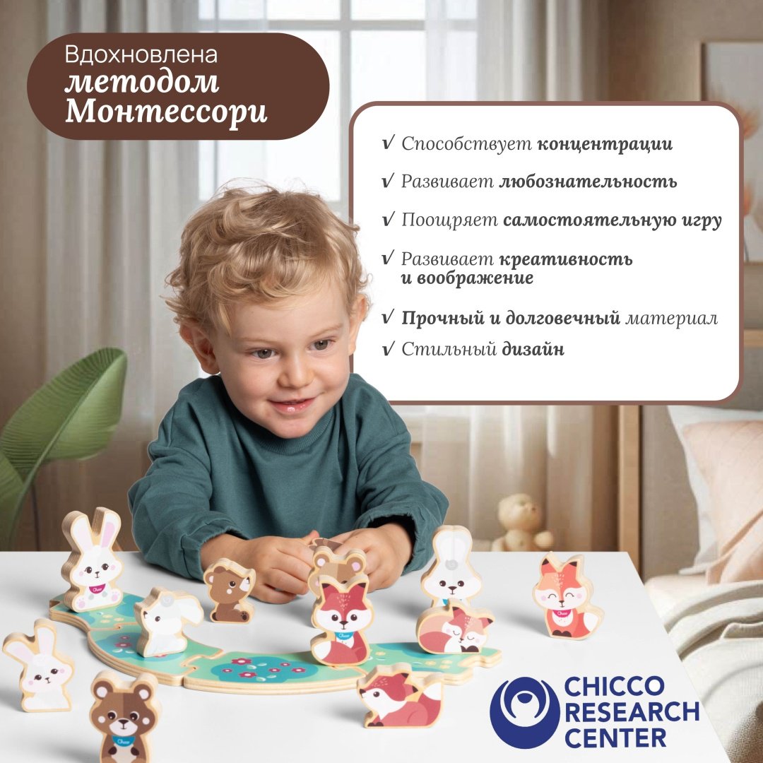Кукольный театр Chicco Семья Лис с папой купить,NaN