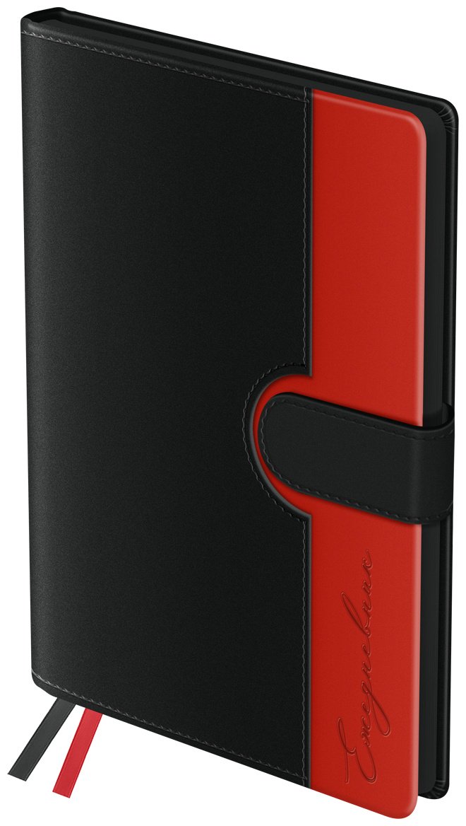 Ежедневник BG Glace Red, A5, 136 л, красный купить,NaN