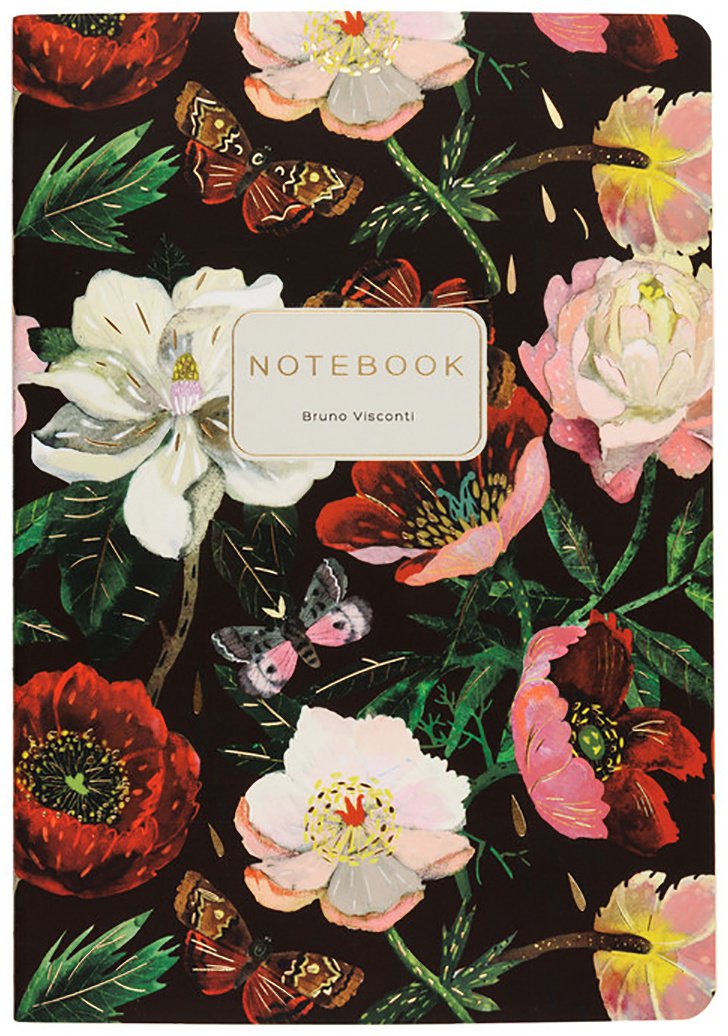 Общая тетрадь Bruno Visconti Flora, 40 л, А5, клетка, мягкая обложка, 1 шт купить,NaN