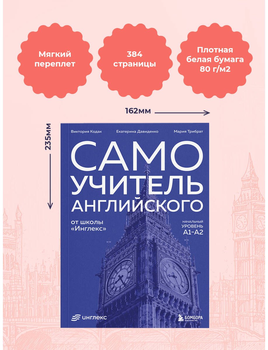 Пособие Давиденко Е., Кодак В., Трибрат М.: Самоучитель английского от школы "Инглекс". Начальный уровень А1-А2 купить,NaN
