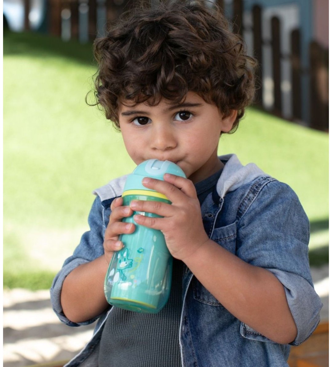 Поильник с трубочкой Chicco, 266 мл, бирюзовый купить,NaN