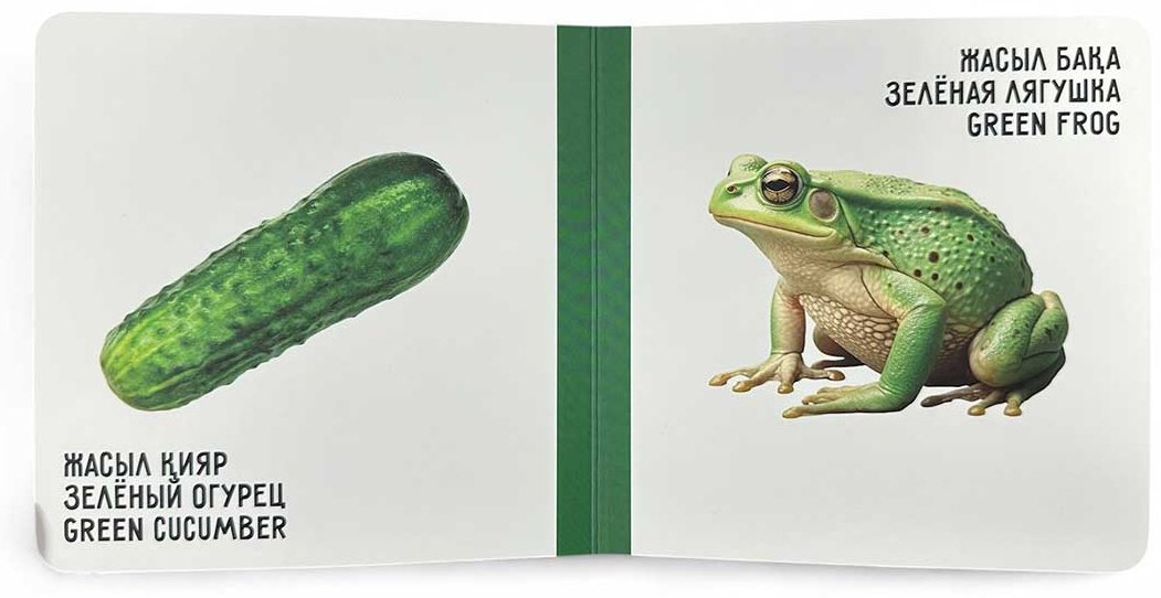 Книга Без автора: Түстер. Цвета. Colours купить,NaN