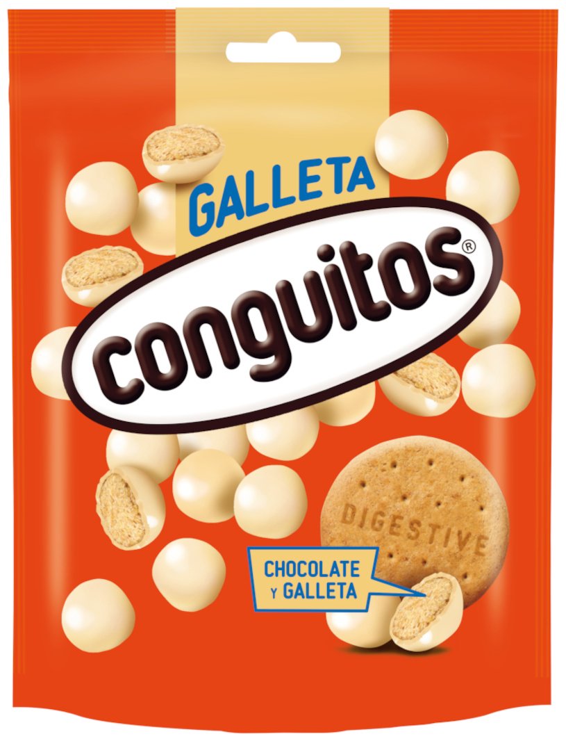 Конфеты драже Conguitos Cookies в белом шоколаде 120 г купить,NaN