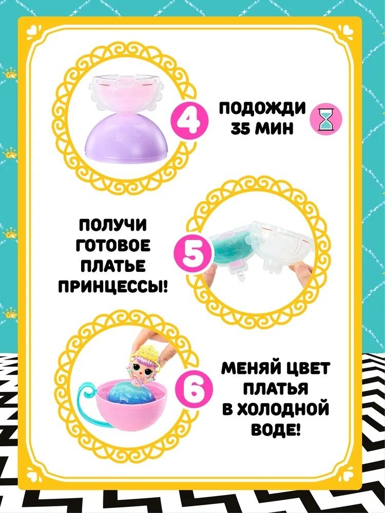Кукла-сюрприз L.O.L. Surprise! ЛОЛ СЮРПРАЙЗ Принцессы Princess 8 см купить,NaN