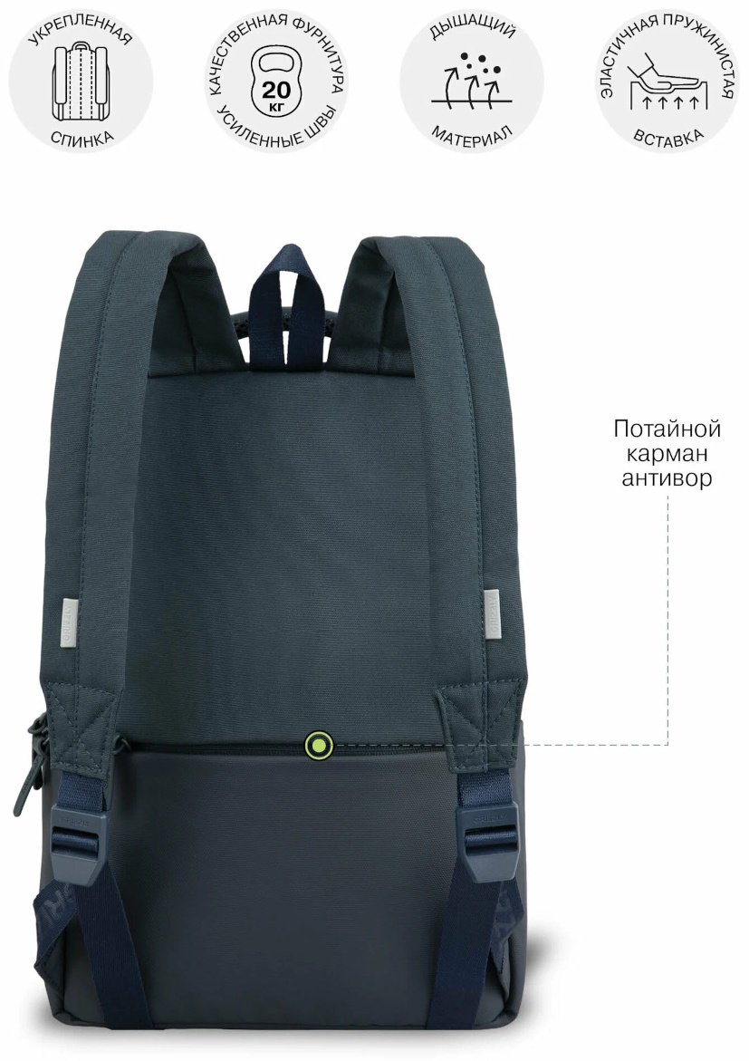 Рюкзак Grizzly полиэстер черный купить,NaN