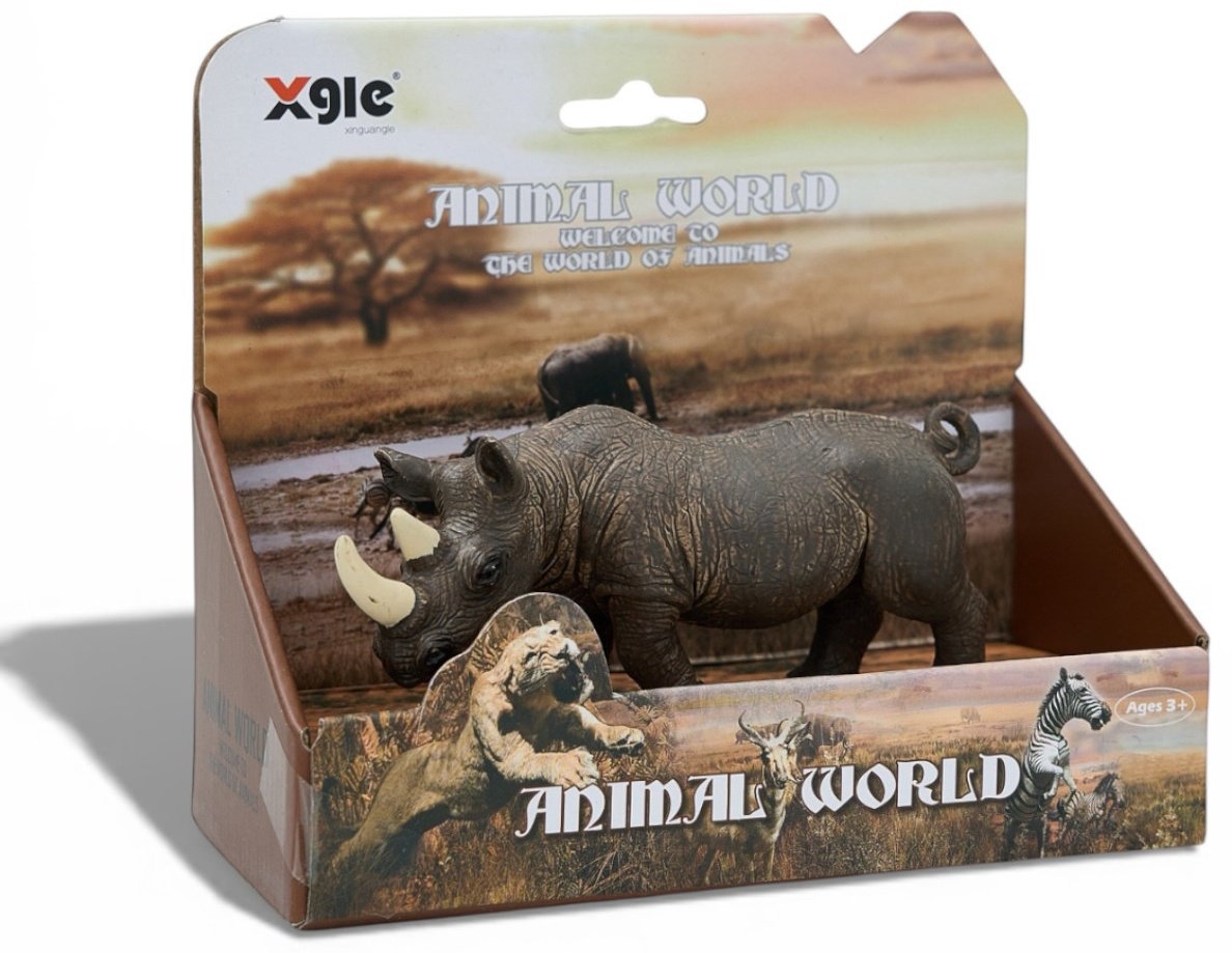 XGLE Animal World: Носорог 6 см 1 шт купить,NaN