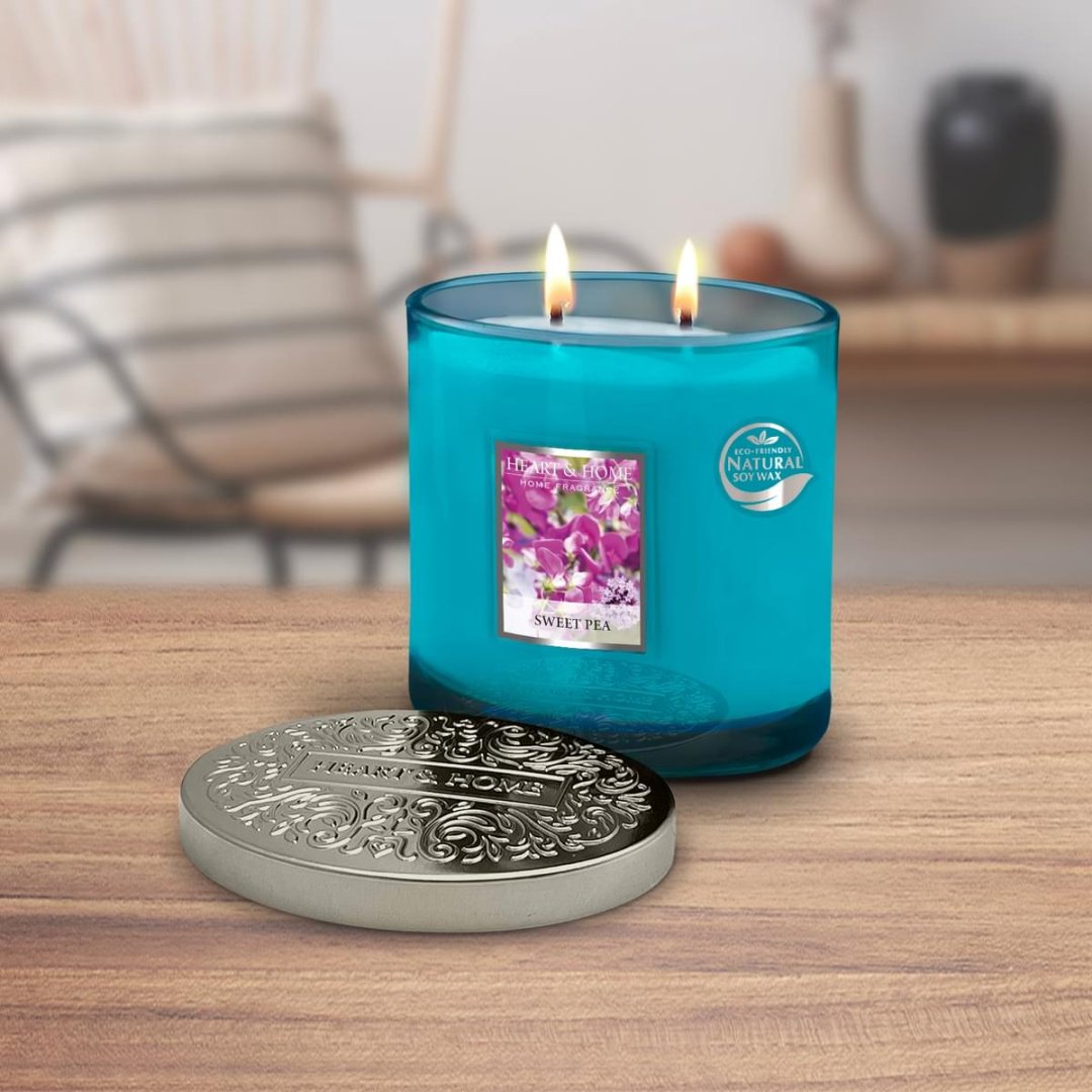 Ароматическая свеча Heart&Home Душистый горошек 9 см, 1 шт купить,NaN