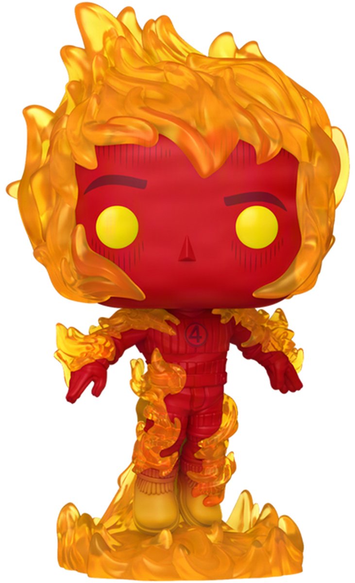 Funko Фигурка POP! Marvel Fantastic Four FF Human Torch (1517) по"Фантастическая четвёрка: Первые шаги". 10 см 1 шт купить,NaN