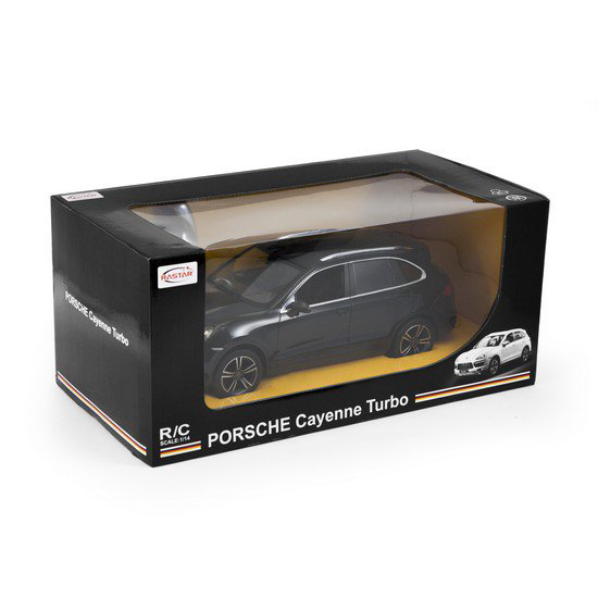 Машинка Rastar Porsche Cayenne Turbo 42900B 1:14 черная купить,NaN