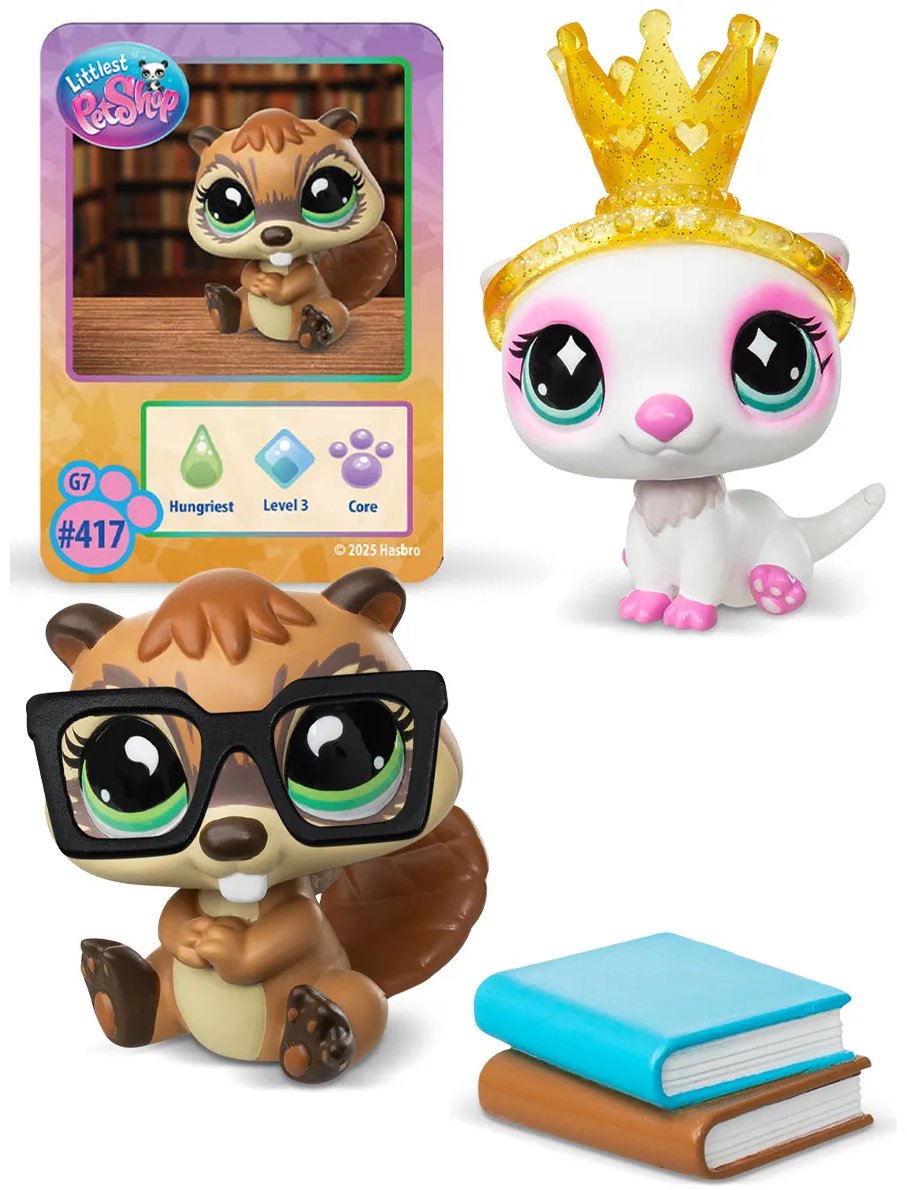 Набор Littlest Pet Shop "Пара друзей" Противоположности притягиваются (Бобер и Хорек) купить,NaN