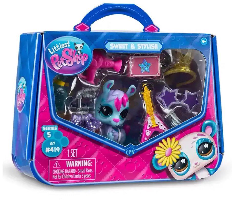 Набор Littlest Pet Shop "Стиль", фигурка животного с аксессуарами, Лама купить,NaN