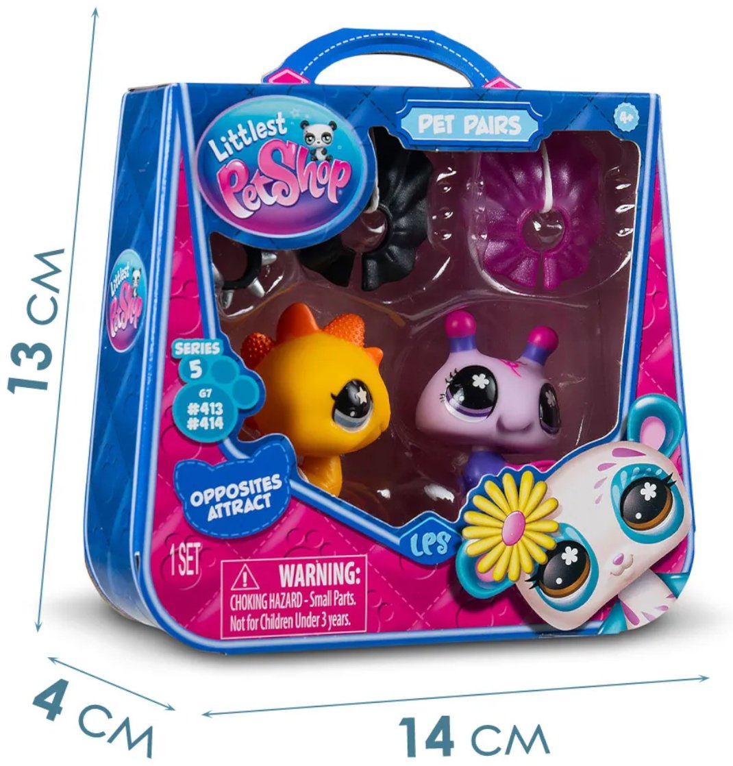 Набор Littlest Pet Shop "Пара друзей" Противоположности притягиваются (Игуана и Пчела) купить,NaN