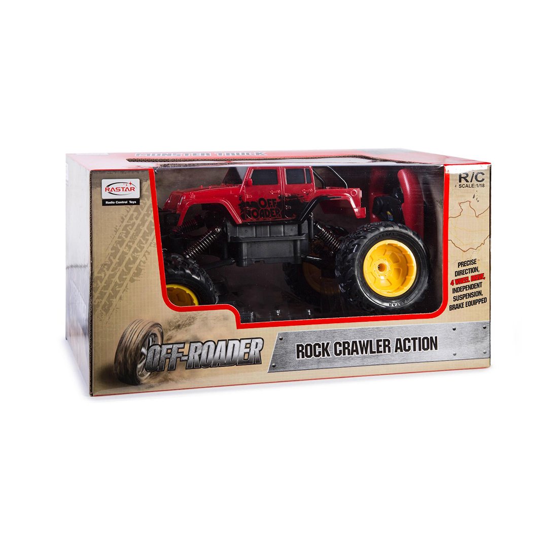 Радиоуправляемая машина Rastar OFF-Roader Rock Crawler красная