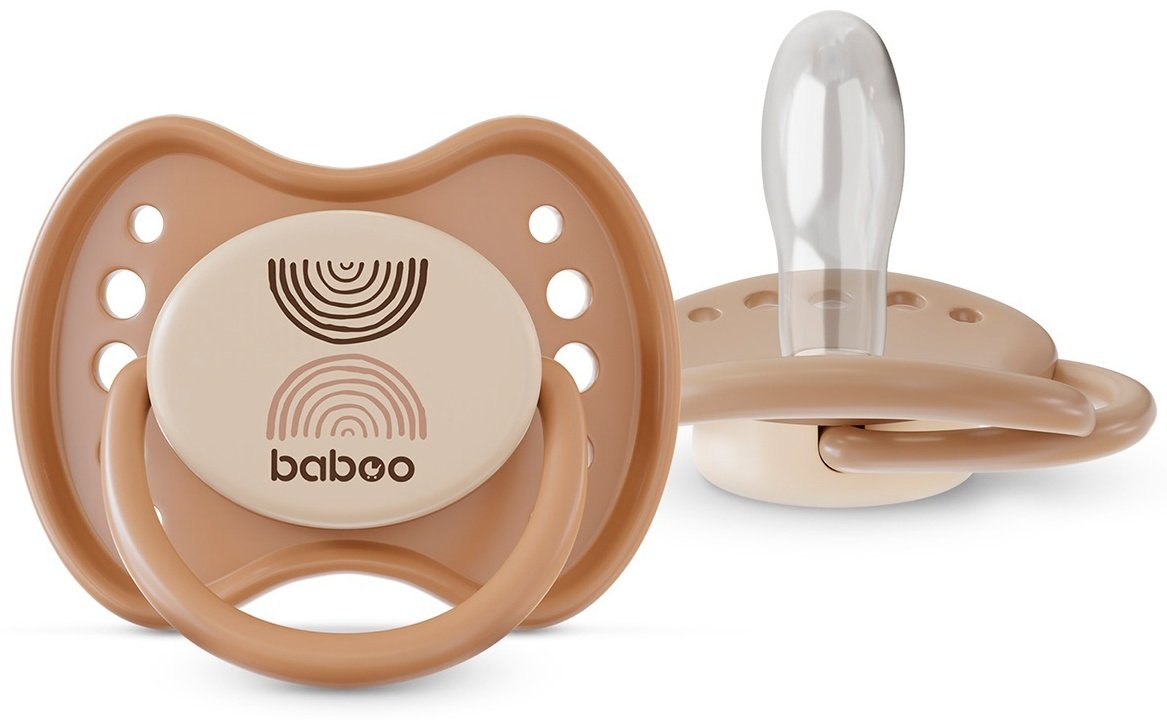 Пустышка Baboo Peachy Keen 5-051, 2 шт, бежевый купить,NaN