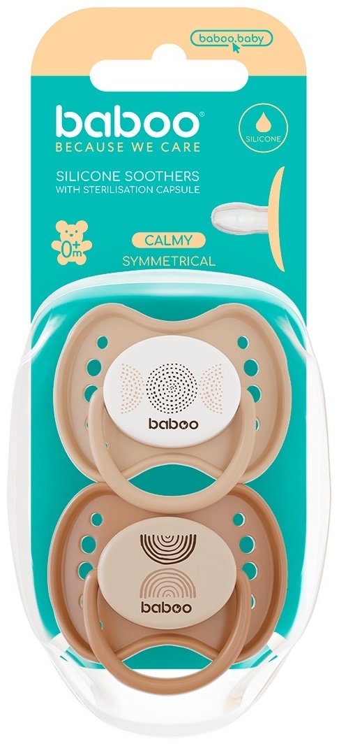 Пустышка Baboo Peachy Keen 5-051, 2 шт, бежевый купить,NaN