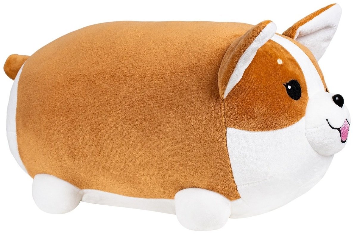 Fancy мягкая игрушка Корги лежебока, высота 40 см, коричневый купить,NaN