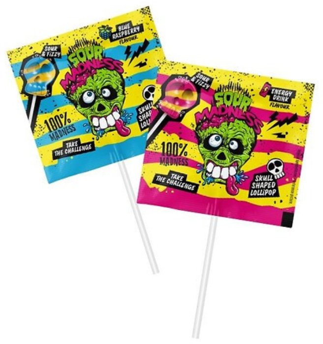 Конфеты леденцы Madness Sour 90 г купить,NaN