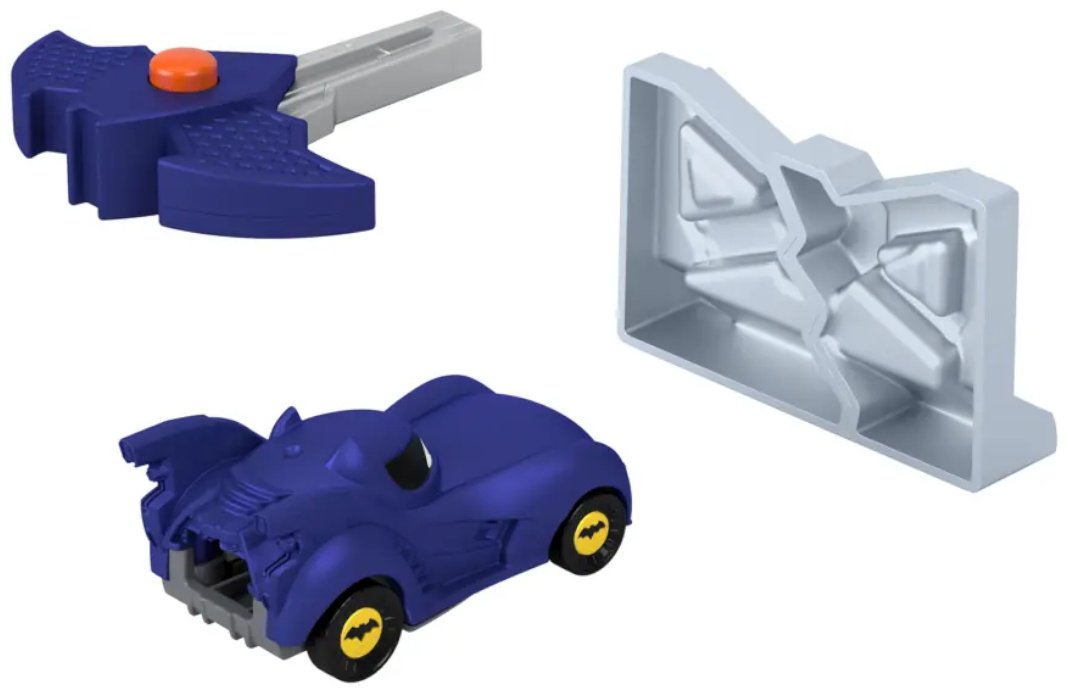 Легковая Fisher-Price с пусковым устройством - Bam The Batmobile синий купить,NaN