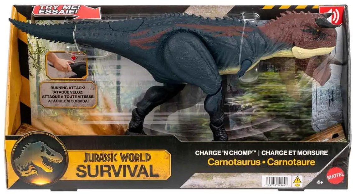 Jurrasic World Фигурка карнотавра из "Парка Юрского периода" с звуковым сопровождением 43 см 1 шт купить,NaN