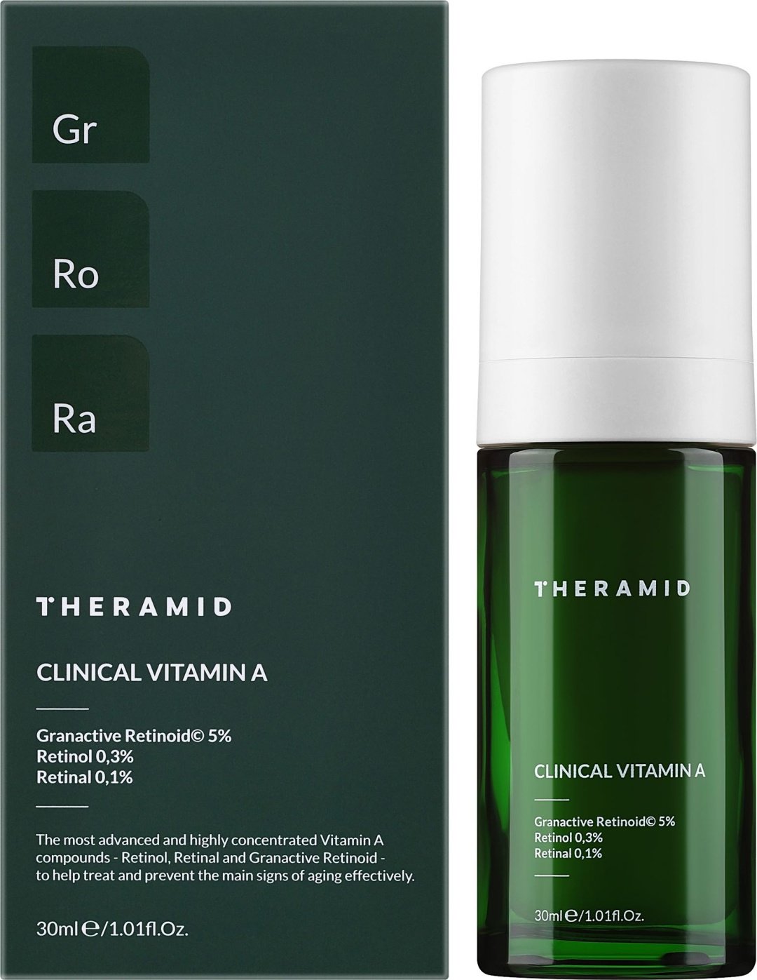 Theramid сыворотка Clinical Vitamin A для лица, для носогубной области 30 мл купить,NaN