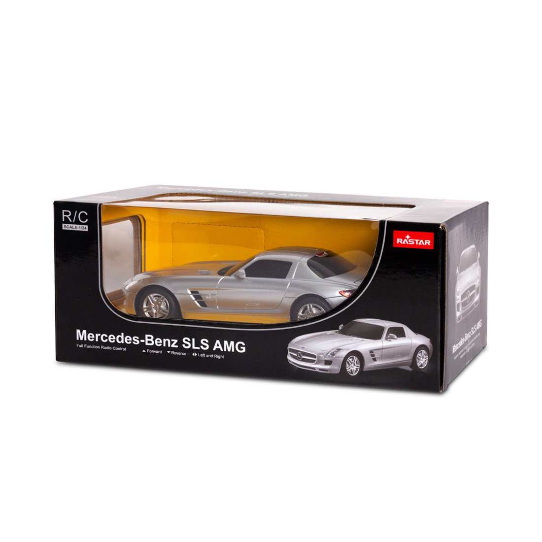 Радиоуправляемая машина Rastar 1:24 Mercedes-Benz SLS AMG 40100S серебристая купить,NaN