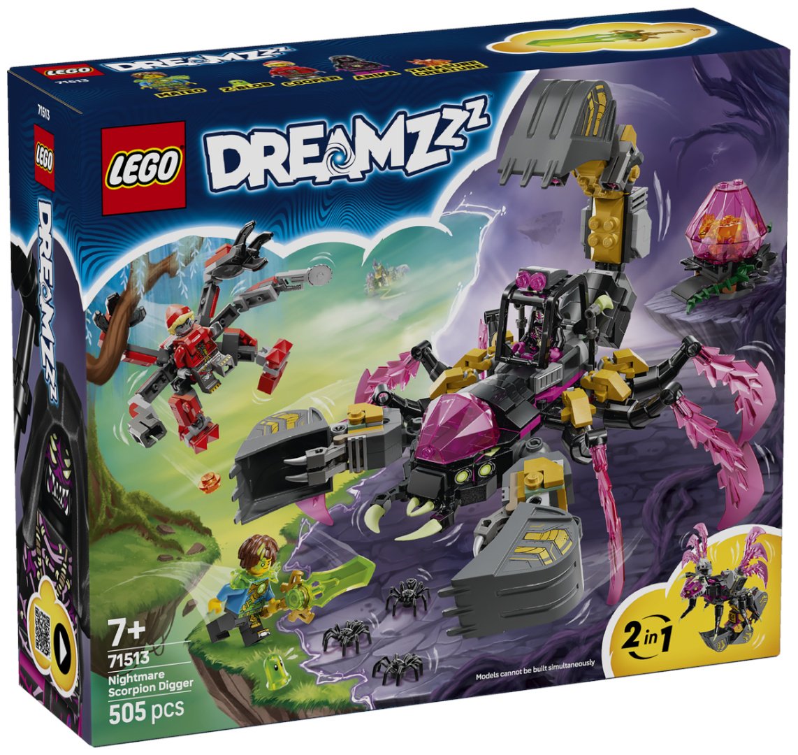 Конструктор LEGO Кошмарный экскаватор-скорпион 71513, деталей 505 шт купить,NaN