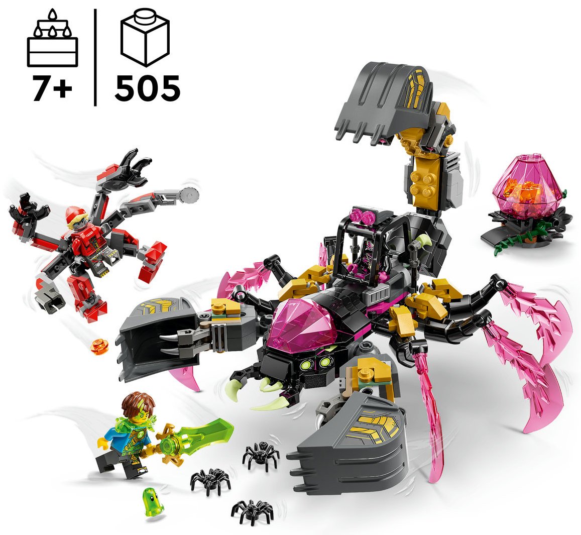 Конструктор LEGO Кошмарный экскаватор-скорпион 71513, деталей 505 шт купить,NaN