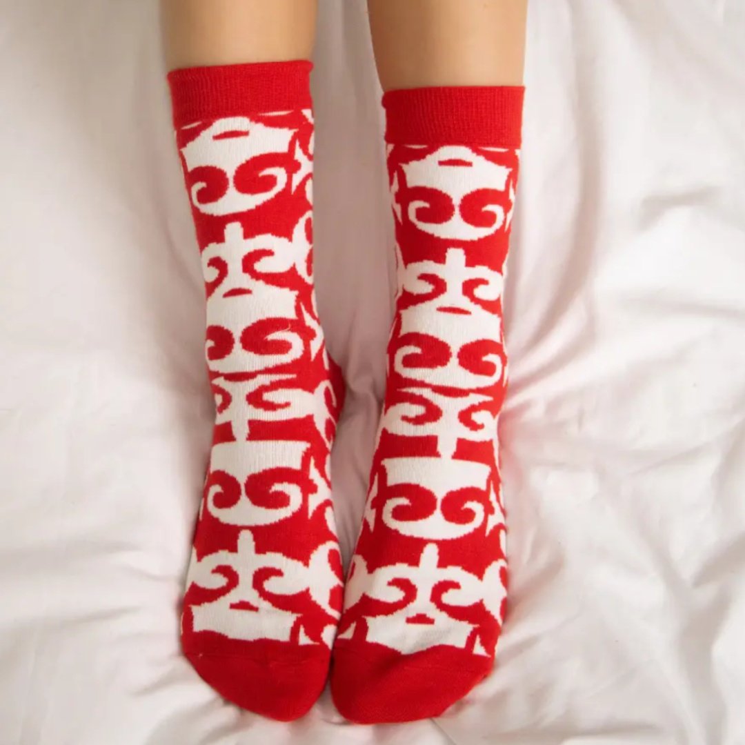 Носки TwoSocks 1 пара белый, красный 38-42 купить,NaN