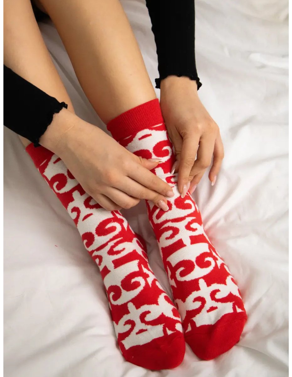 Носки TwoSocks 1 пара белый, красный 38-42 купить,NaN