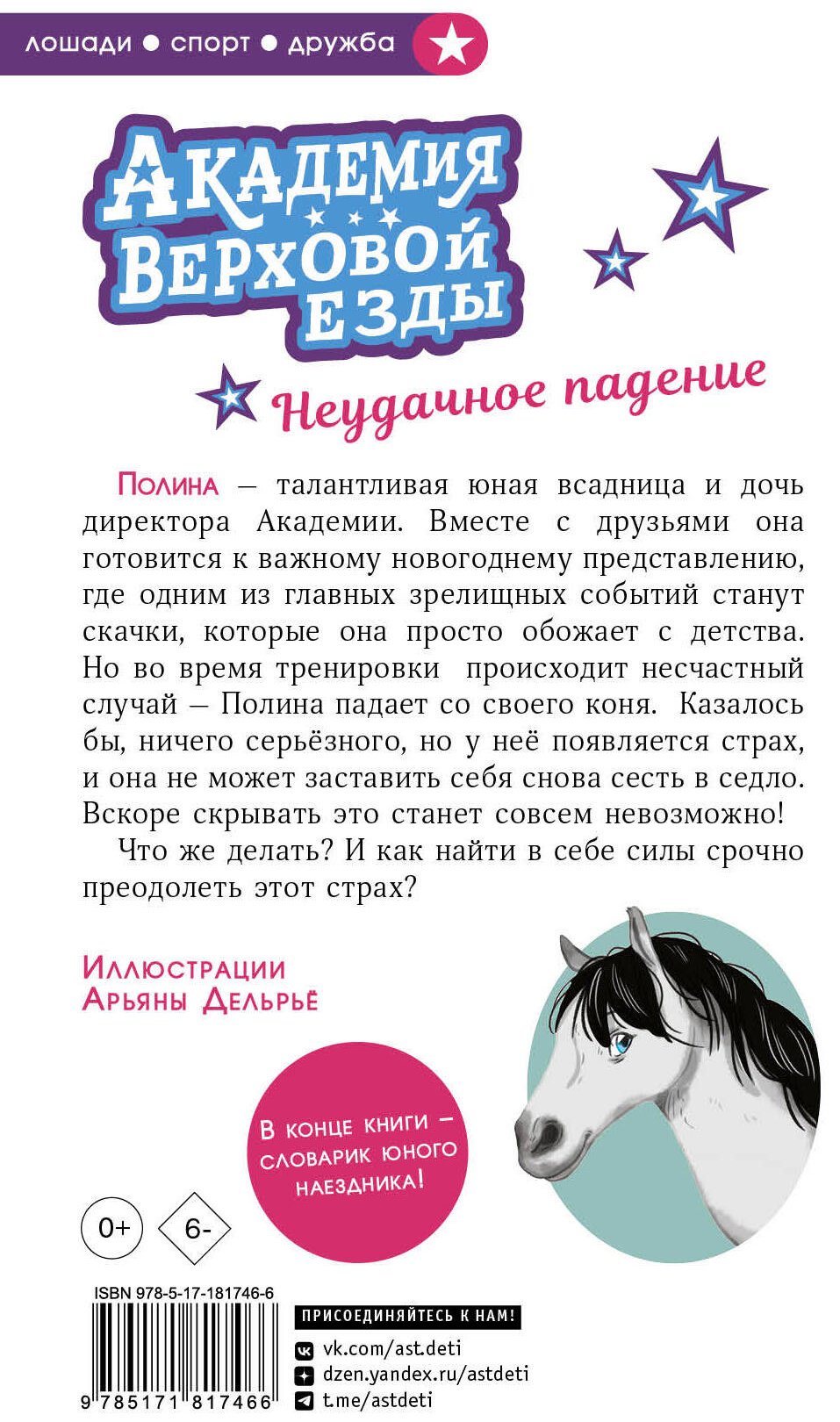 Книга Циммерманн Н., Дельрьё А.: Академия верховой езды. Неудачное падение купить,NaN