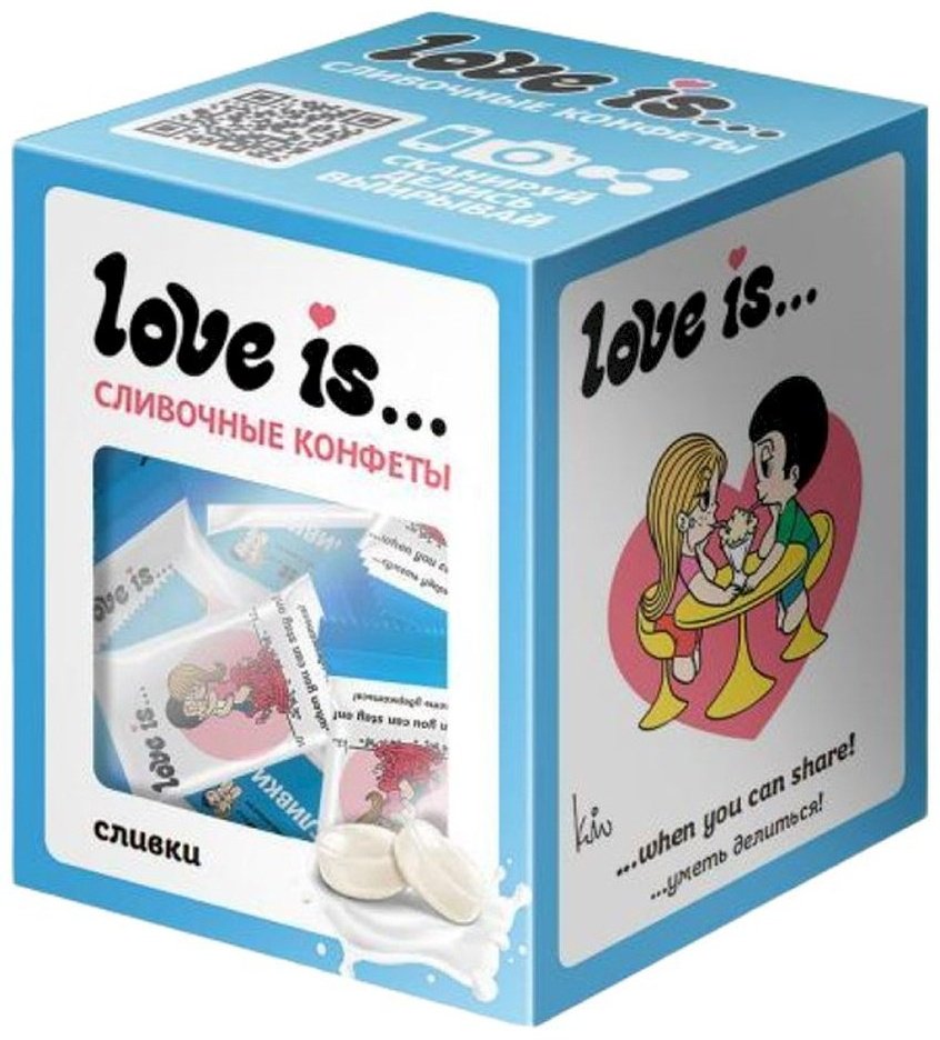 Конфеты жевательные Love is сливочные сливки 85 г купить,NaN