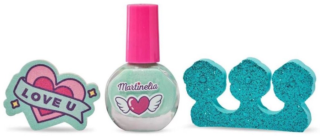Martinelia Crush Nail. Мини набор для ногтей голубой лак для ногтей 3+ купить,NaN