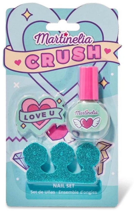 Martinelia Crush Nail. Мини набор для ногтей голубой лак для ногтей 3+ купить,NaN