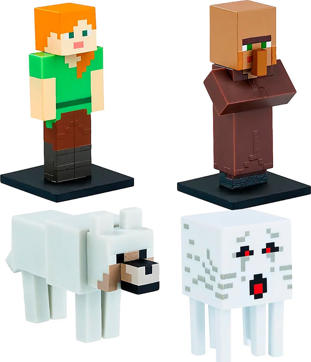 Minecraft Волк, Житель, Гаст, Алекс 6 см 5 шт купить,NaN