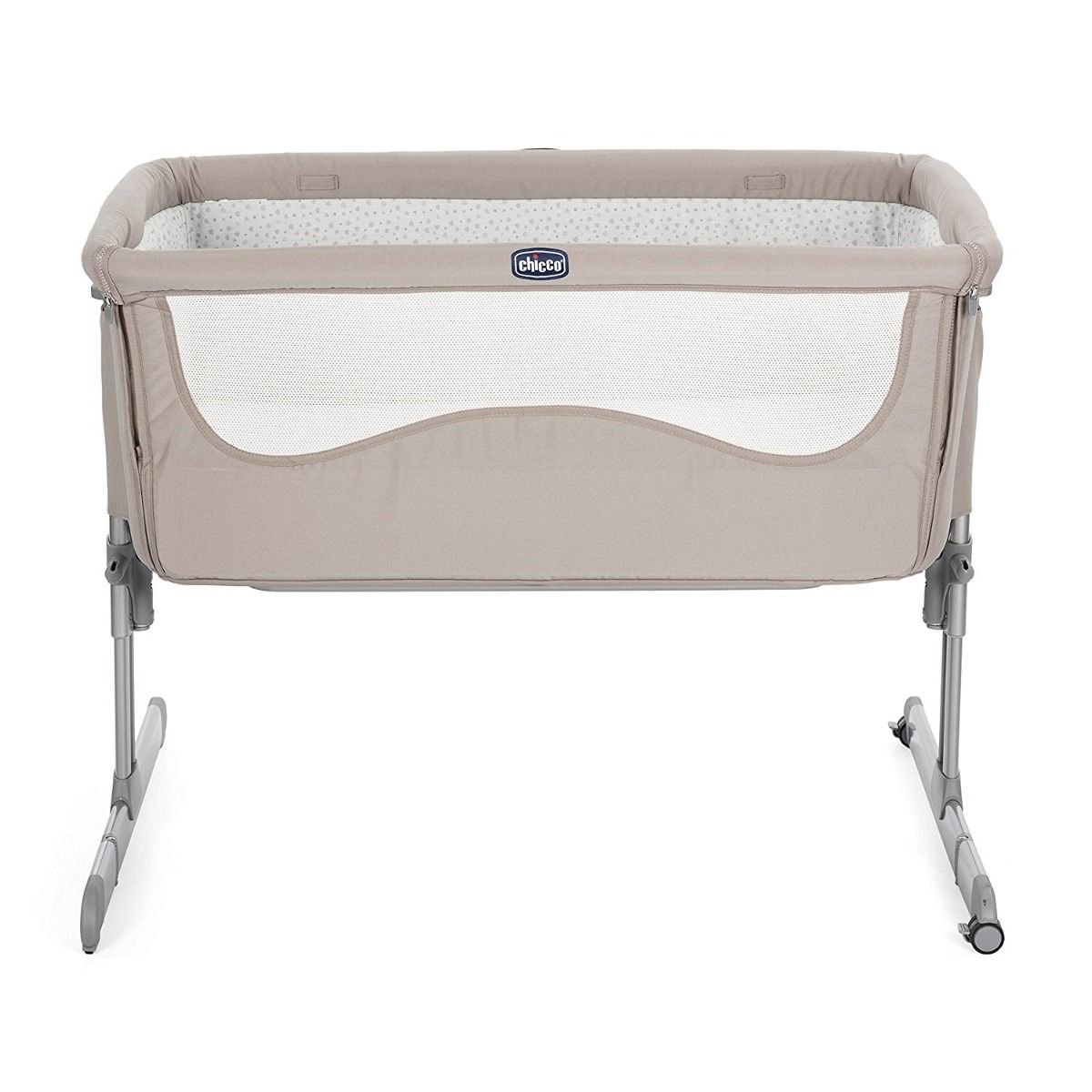 Кроватка-манеж Chicco Next2Me Light Chick to Chick бежевая купить,NaN