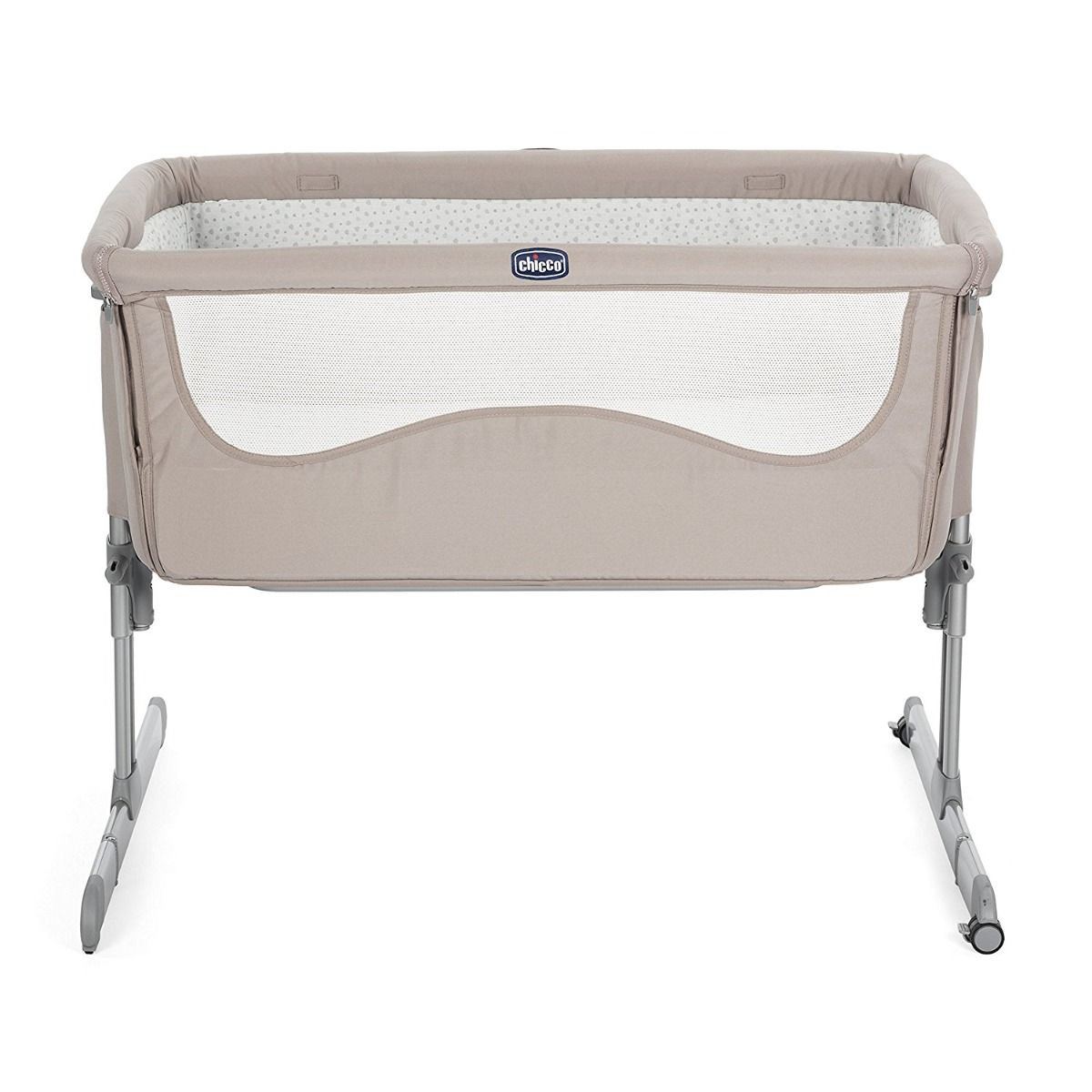 Кроватка-манеж Chicco Next2Me Light Chick to Chick бежевая купить,NaN