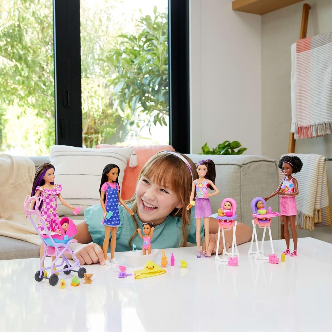 Кукла-модель Barbie Барби няня с коляской Skipper 28 см купить,NaN