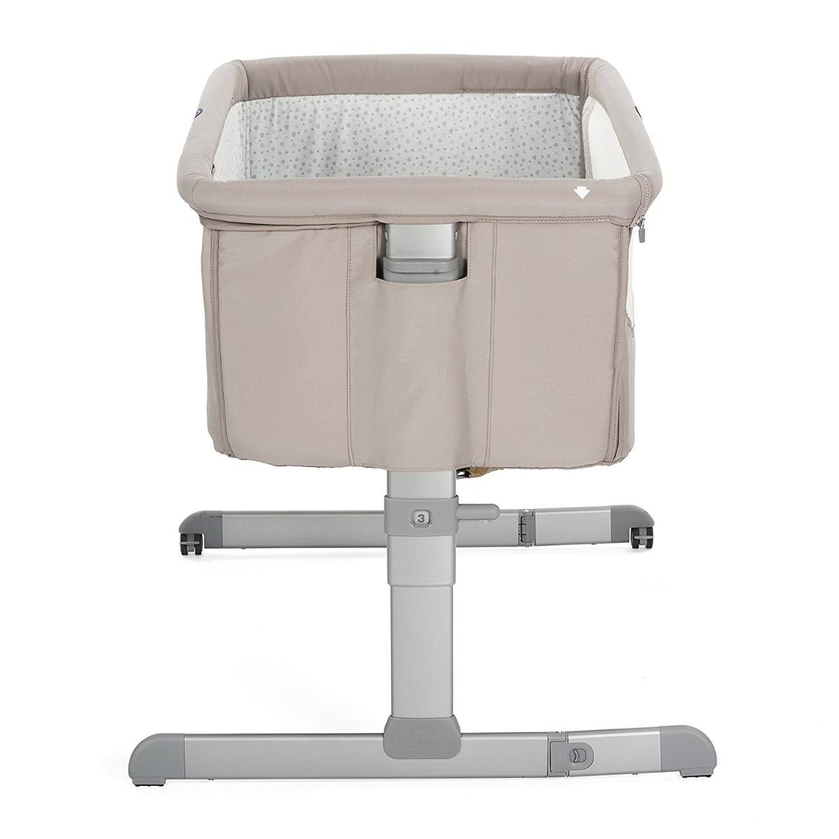 Кроватка-манеж Chicco Next2Me Light Chick to Chick бежевая купить,NaN