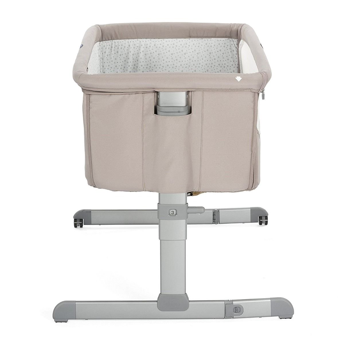 Кроватка-манеж Chicco Next2Me Light Chick to Chick бежевая купить,NaN