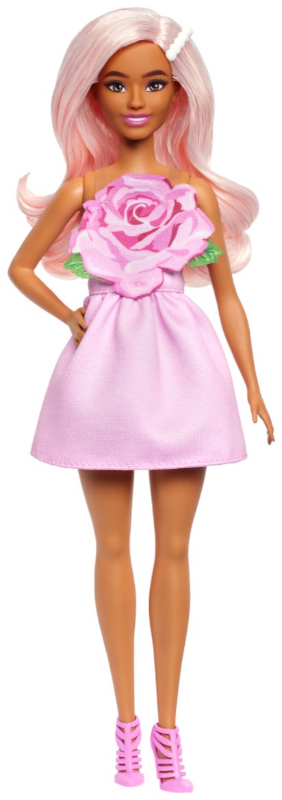 Кукла-модель Barbie Барби в платье с розовой розой 28 см купить,NaN