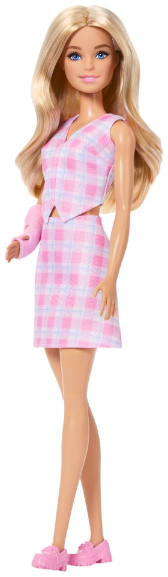Кукла-модель Barbie Barbie Fashionistas Блондинка с гипсом на руке 29 см купить,NaN